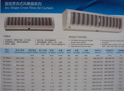 南洋1.8米风幕机 高效隔断，舒适节能的行业之选
